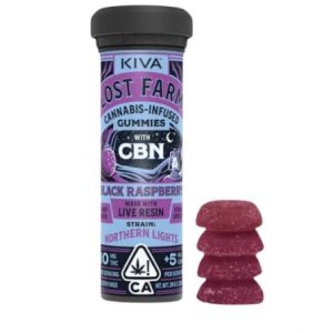 Kiva Lost Farm THC/CBN Edible Gummies