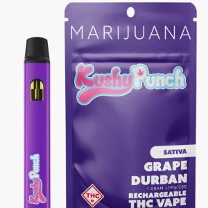 Kushy Punch Grape Durban Disposable Vape NSW