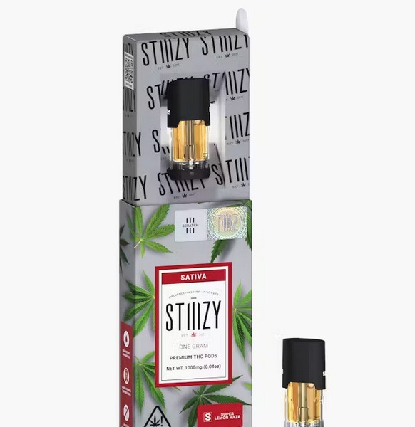 Super Lemon Haze STIIIZY THC Vape Oil Pod Qld